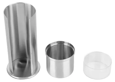 Produktbild von Wattenschirfchenhalter - Edelstahl Organizer mit Deckel - SALALISrubq9zkmt335872