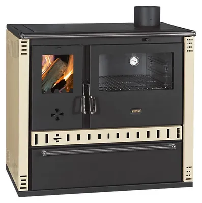 Immagine prodotto di Cucina a legna PRITY GTD FI S DR 10,9 kW, Avorio, forno destro