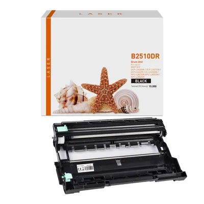 Produktbild von black Trommel 3.6-DR2510 kompatibel mit Brother DR-2510 [ DR2510 ]  Seiten: 15.000