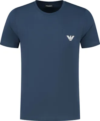 Produktbild von EMPORIO ARMANI Herren T-Shirt Rundhals Halbarm Shirt mit aufgedrucktem Logo reine Baumwolle Artikel 211818 3R476, EUR L - CN 180/104A - BR G - MX G, Cotone 100%