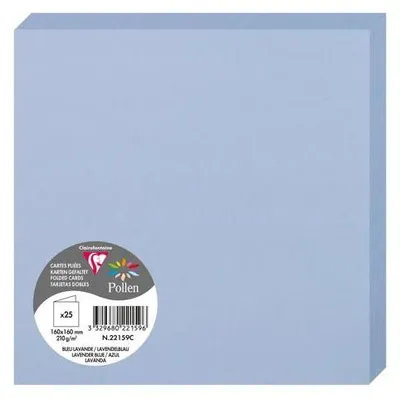 Image de Clairefontaine Doppelkarte 160x160 Bleu lavande