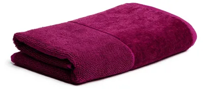 Immagine prodotto di Asciugamano möve Bamboo Luxe con bordo in velluto bordeaux 50x100