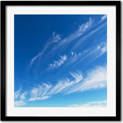 Produktbild von Bild - 50 cm x 50 cm - MDF - Rahmen, Wandkunst - Blauer Himmel