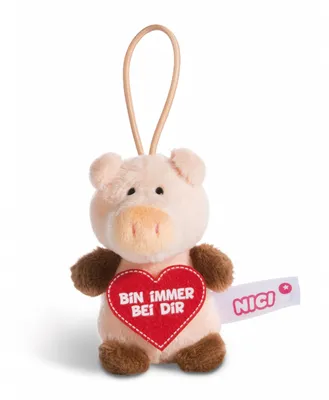 Produktbild von Nici Schwein Plüsch 8cm Loop Bin immer bei Dir