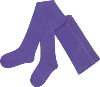 Produktbild von Damen Strumpfhose aus Baumwolle Glatt Unifarben Hellviolett Lavendelfarbe Größe 54-56
