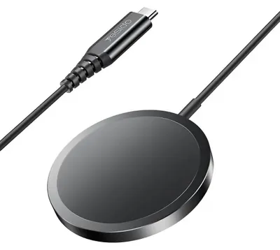 Produktbild von Yesido - Wireless Charging Station (DS21) kabellose Ladestation für iPhone, schnelles Laden mit 15 W, N52-Magnete, USB-C – schwarz