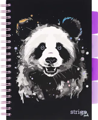 Zdjęcie produktu dla Kołonotatnik Strigo Pads Animals Panda B5 Kratka Czarny 100k 80g PADS025