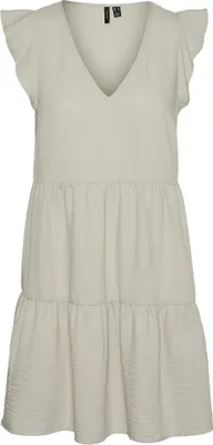 Image de Vero Moda Kita Robe midi sans manches Beige XL Femme Beige XL