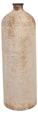 Produktbild von Clayre & Eef Vase Ø 14x42 cm Beige Metall