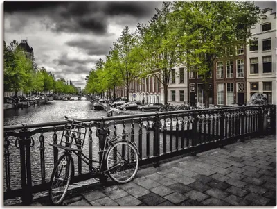 Produktbild von ARTland Leinwandbild Amsterdam Keizergracht II Größe: 60x45 cm