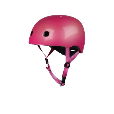Produktbild von Micro Kinderhelm Fahrrad und Roller Deluxe Raspberry mit LED-Licht