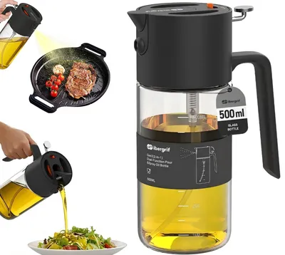 Produktbild von Ibergrif 2-in-1 Ölsprüher & Ölspender 500 ml, Schwarz M530B