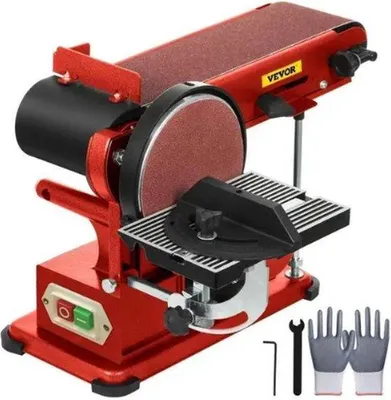 Image de Ponceuse électrique 375 W rouge avec aspirateur