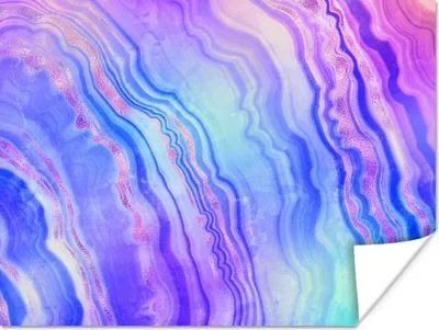 Produktbild von MuchoWow® Poster Neon - Edelsteine - Achat 120x90 cm - Wandbild