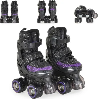 Produktbild von Byox Rollschuhe Sparkle, PolyurethanRäder, verschiedene Größen, ABEC-5-Lager, PolyurethanBremse L (Gr. 38-41)