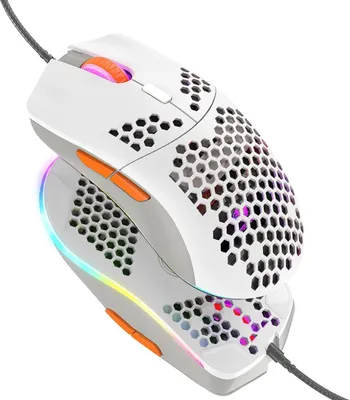 Produktbild von Kabelgebundene Gaming-Maus: Leichte 69-G-Maus mit Wabenschale und 6400 DPI, Programmierbare USB-Gaming-Mäuse mit 6 Tasten, für PC-Gamer, Xbox- und PS4
