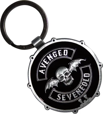 Obrázek produktu pro Avenged Sevenfold - Přívěsek na klíče s lebkou netopýra RO13943 (jedna velikost) (černá/stříbrná)