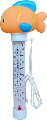 Produktbild von Schwimmendes Schwimmbadthermometer, Cartoon-Tierform, Wasserthermometer für Pools, Spas, Aquarien, leicht ablesbares Teichthermometer