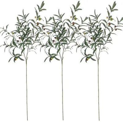 Immagine prodotto di Rami di ulivo artificiali, decorazione da 100 cm per vaso o tavolo
