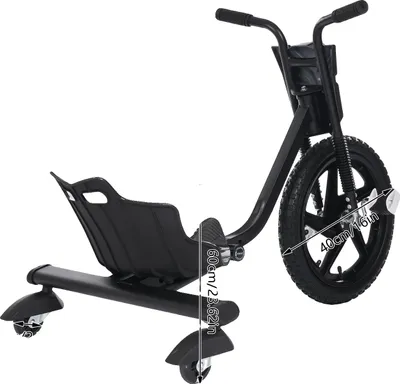 Immagine prodotto di Trike da passeggio, stabilità migliorata, divertimento in derapata, nero