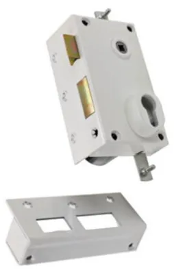 Image de Serrure 3 points 73 A2P* Sans cylindre blanc gauche - BRICARD - 73072