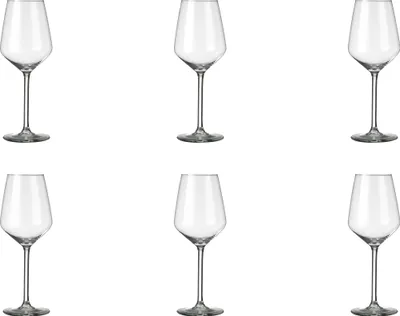 Produktbild von Royal Leerdam Weißweinglas Carre, 38 cl, transparent, Glas, 6er‑Set