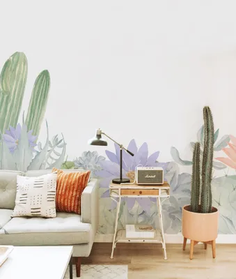 Produktbild von Coloray Fototapete 360x250 cm Latextapete Magicstick - CACTI ROLL BLUMAL.