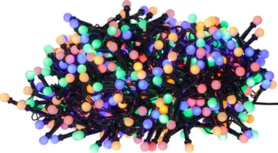 Produktbild von EGLO Lichterkette außen Berry Mini, Weihnachtsbeleuchtung Garten, LED Kette, Kunststoff in schwarz, Kunststoff in weiss IP44, bunt, 1400 cm