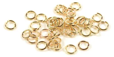 Produktbild von Vintageparts Biegeringe Lightgoldfarben 4 mm 100 Stück