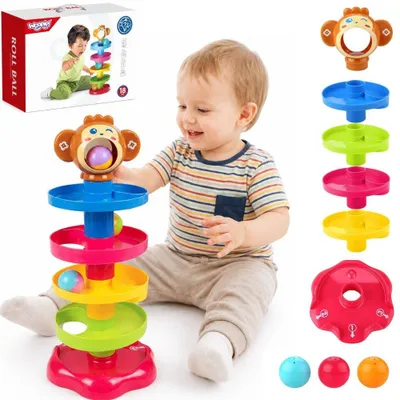 Produktbild von Woopie Baby Kugelbahn Spiralset + 3 Bälle