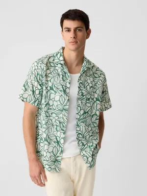 Produktbild von GAP Kurzärmeliges Leinenhemd XL