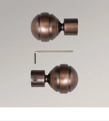 Produktbild von LYSEL® 1 Paar Endstücke Kugel für Opal-Stangen Bronze