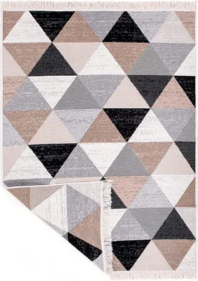 Produktbild von Teppich Läufer Wendbar für Schlafzimmer, Küche, Kinderzimmer, Wohnzimmer / Beidseitg, Farbe:B2009, Maße:120x170 cm