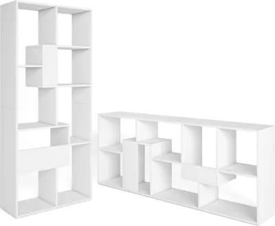 Immagine prodotto di VERSO Libreria scaffale, 67x31x162cm, Per libri, Bianco
