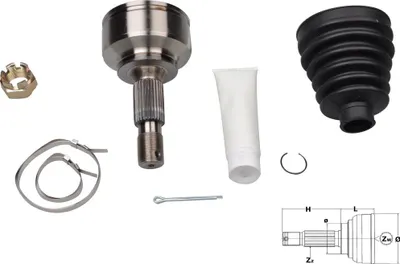 Produktbild von FAST Gelenksatz Antriebswelle Radseitig für CITROËN C5 III Kombi (RW) FT25090K