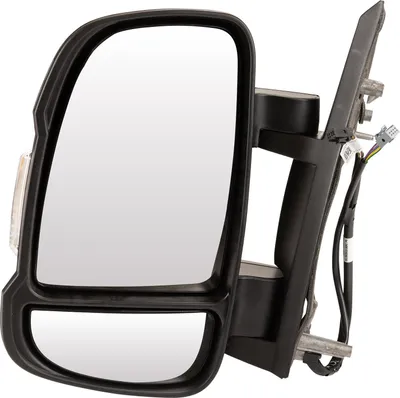 Immagine prodotto di Specchio retrovisore esterno, lato sinistro, per furgone FIAT Ducato (250, 290). Specchio convesso, riscaldato, con vetro smerigliato, regolazione elettrica