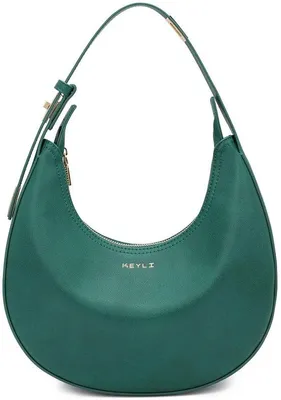 Immagine prodotto di Borsa da donna verde, regolabile in 3 posizioni, con cerniera