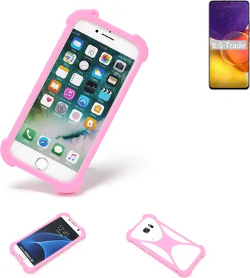 Produktbild von K-S-Trade Handy Hülle kompatibel mit Samsung Galaxy Quantum2 Schutz Hülle Bumper Silikon Schutz Hülle Cover Case Silikoncase Silikonbumper TPU