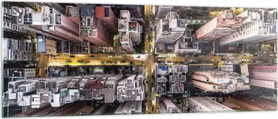 Produktbild von Bilder auf glas - Einteilig - Metropole Luftaufnahmen Straße - 140x50cm - Glasbilder - Wandbilder - Bilder - Wanddekoration aus Glas - Glas Bilder - Wandbild auf Glas - GAB140x50-4507