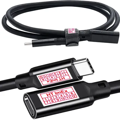 Produktbild von USB-C Verlängerungskabel - 1m Länge - USB 3.2 - 4K@60Hz - PD 3.0 bis 100 W
