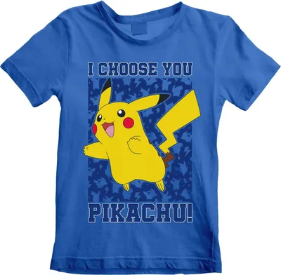 Produktbild von Pokemon Kinder T-Shirt 3-4 Jahre I Choose You Blau