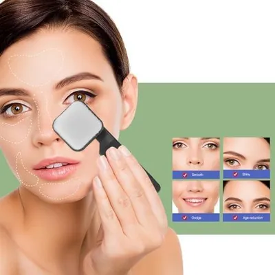 Produktbild von Doppelseitige Gesichtsreinigungs- und Hautpflegebürste aus Silikon mit Peelingfunktion und Gesichtsmassage für eine sanfte Reinigung in der täglichen Hautpflegeroutine