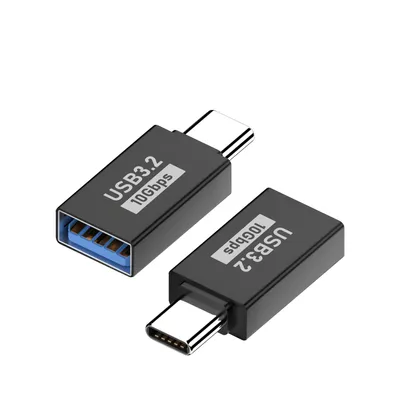 Produktbild von USB Adapter Stecker USB Typ C OTG Ladeadapter Konverter Kupplung USB C auf USB A Buchse 3.2