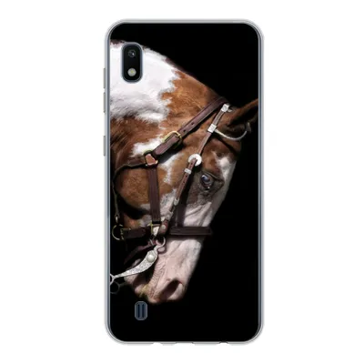 Produktbild von MuchoWow® Handyhülle Schutzhülle Hülle für Samsung Galaxy A10 Pferd - Halfter - Flecken Silikon Softcase Handy Hülle - Schutzhülle