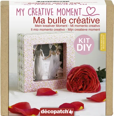 Produktbild von Décopatch 5x Mini-Set für Erwachsene, Mein kreativer Moment, Rahmen KIT041C
