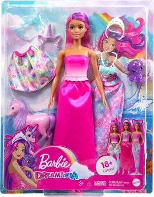 Produktbild von Mattel HLC28 - Barbie - Dreamtopia - Puppe mit Zubehör, verschiedene Outfits