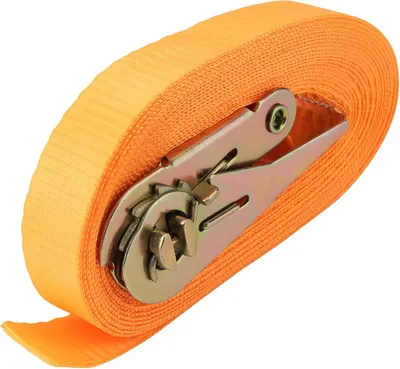 Produktbild von Spannband-Set, 10 Stück - 6 Meter x 25 mm - Ratsche bis 800 kg - orange - sichere Ladungssicherung