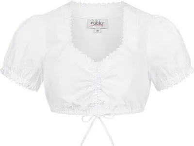 Produktbild von Dirndlbluse Kurzarm Wanda in Weiß von Nübler Größe 32