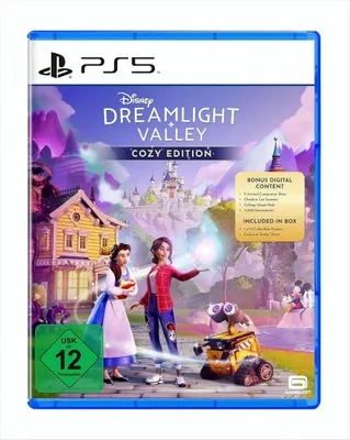 The image shows the front cover of the Disney Dreamlight Valley: Cozy Edition for PS5.
