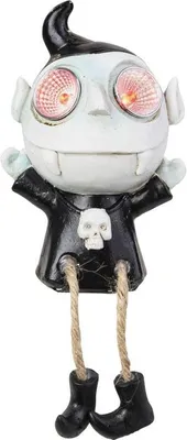 Produktbild von Solarfigur Halloween Kürbis/Geist - ca. 7,5 x 7,5 x 17 cm -1 Stück